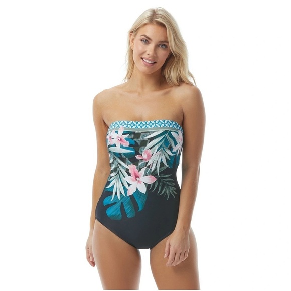 Coco Reef Other - Coco Contours Galena Bandeau Bra Size 8/32c One Piece Swimsuit Nwt